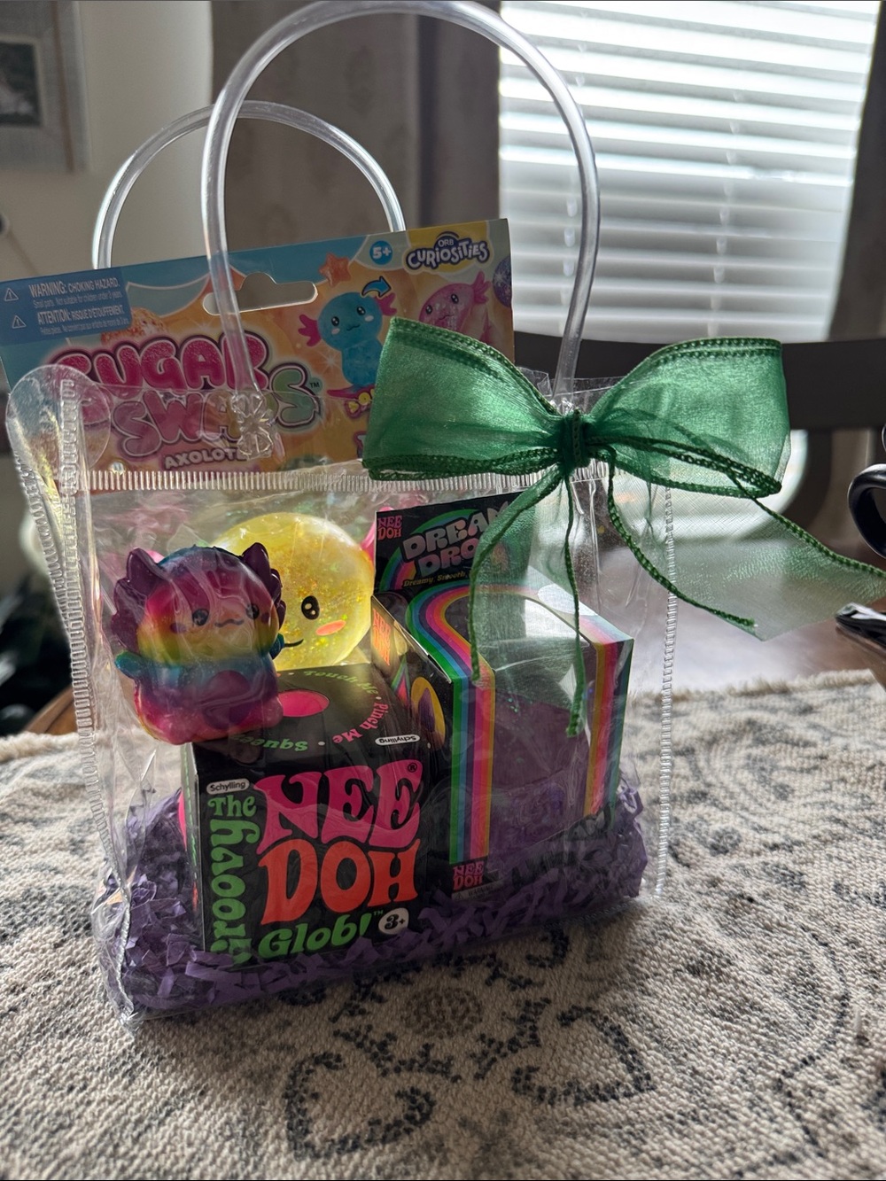 Needoh and sugar swaps gift bag